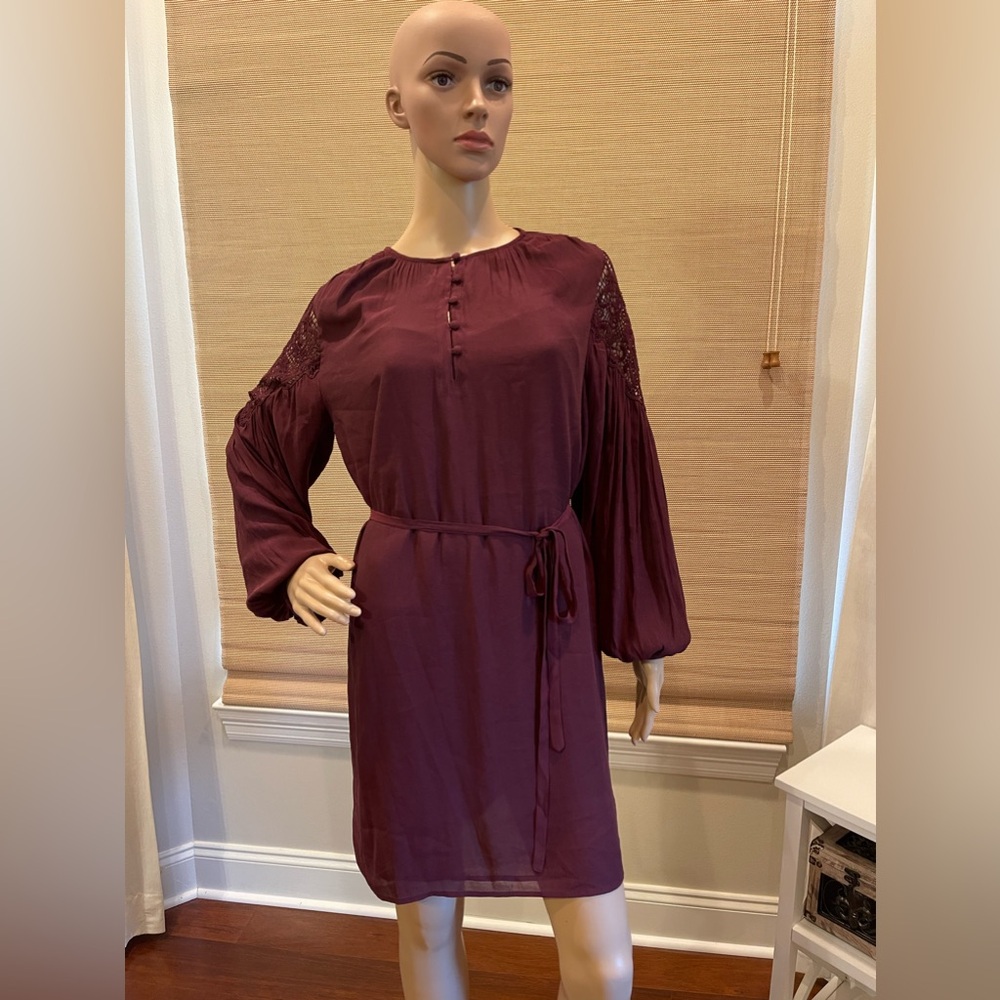 Loft wine color dress. Size MP